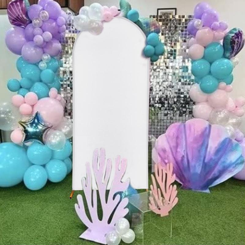 Arch Backdrop Background Cover Birthday Party Banquets Decoration for Wedding Double Sided Elastic Arched Fabric 3 Sizes