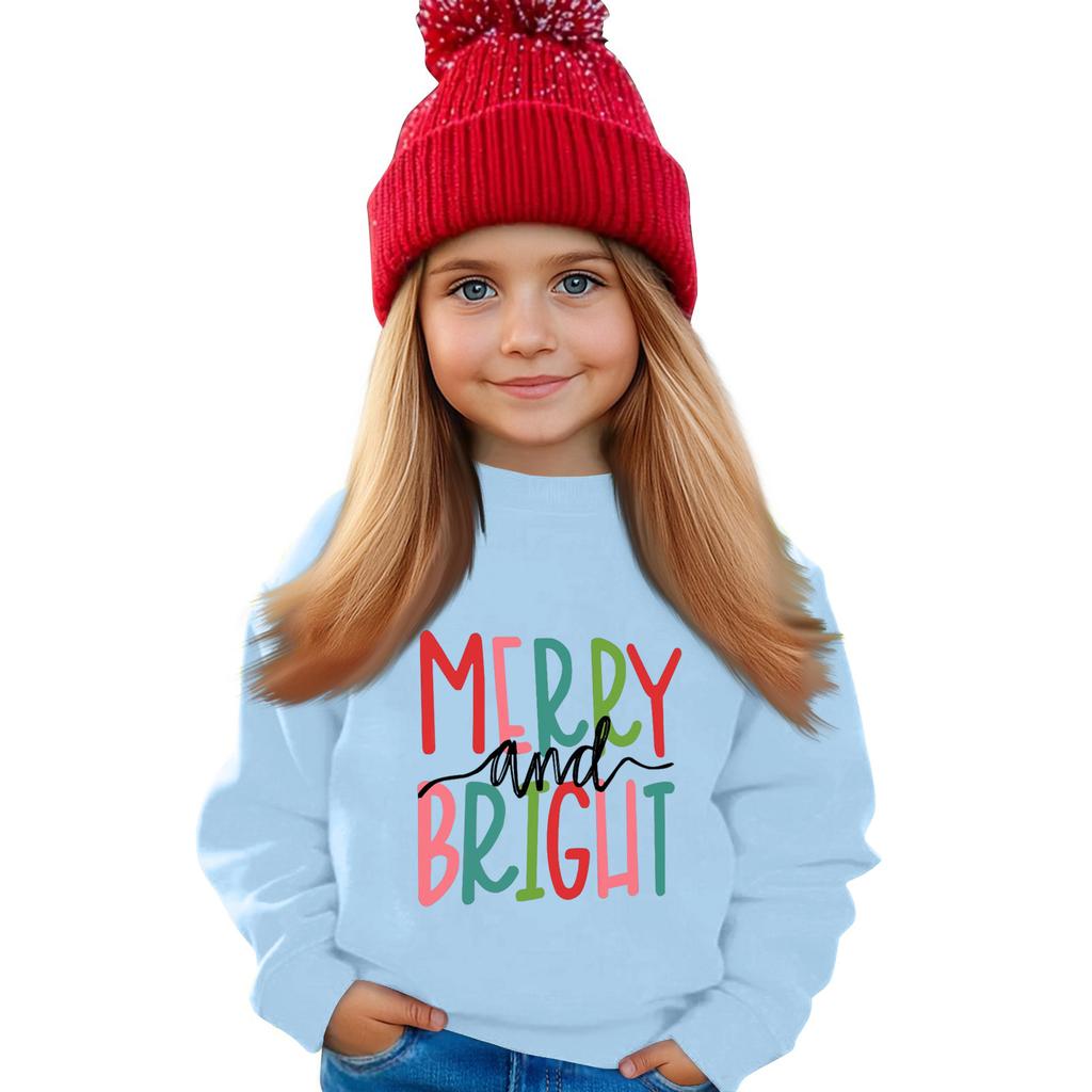 Genser til barn Gutter Jenter Rund hals Sportsgenser Casual Pullover Genser Sportsskjorte