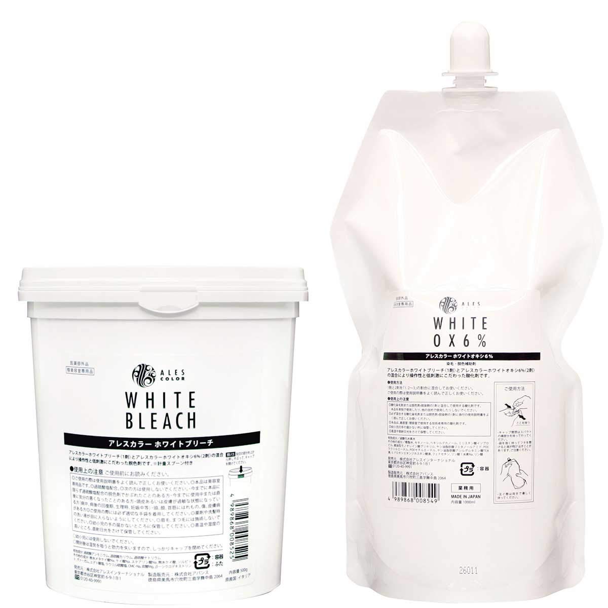 

Ares Color Белый отбеливатель 500 г White Oxy 1000 мл [набор] и 6%