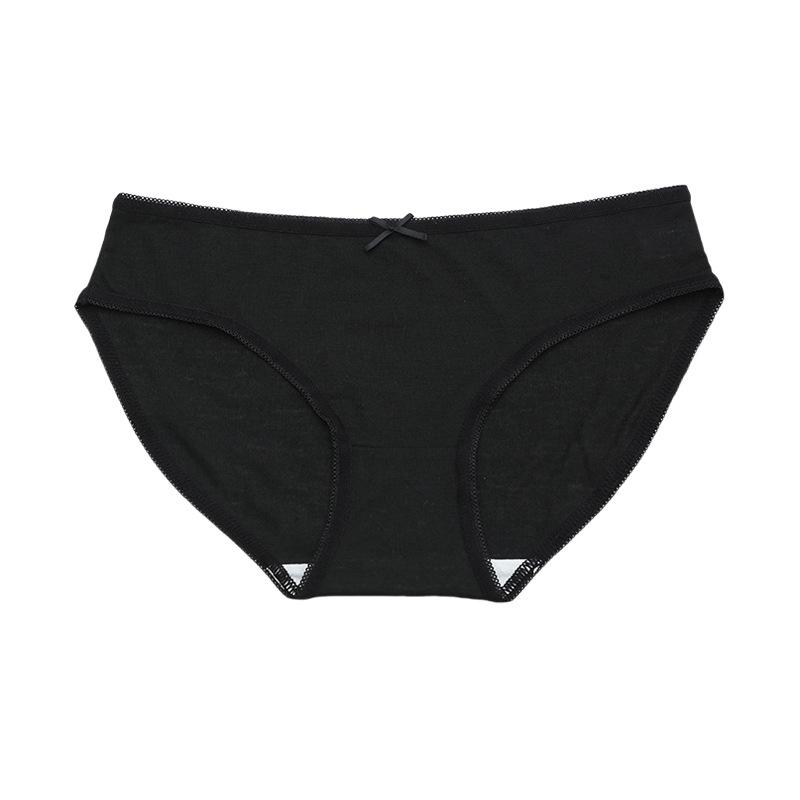 Summer Women's Low Waist Triangle Pants Large Size No Trace Pure Cotton Crotch Solid Color Comfortable High Elasticity Breathable Women's Underwear