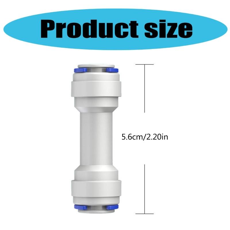 2Pcs 3/8inch Push To Connect Check Valves Straight Quick Connect Check Valves for Water Reverse Osmosis System Enduring