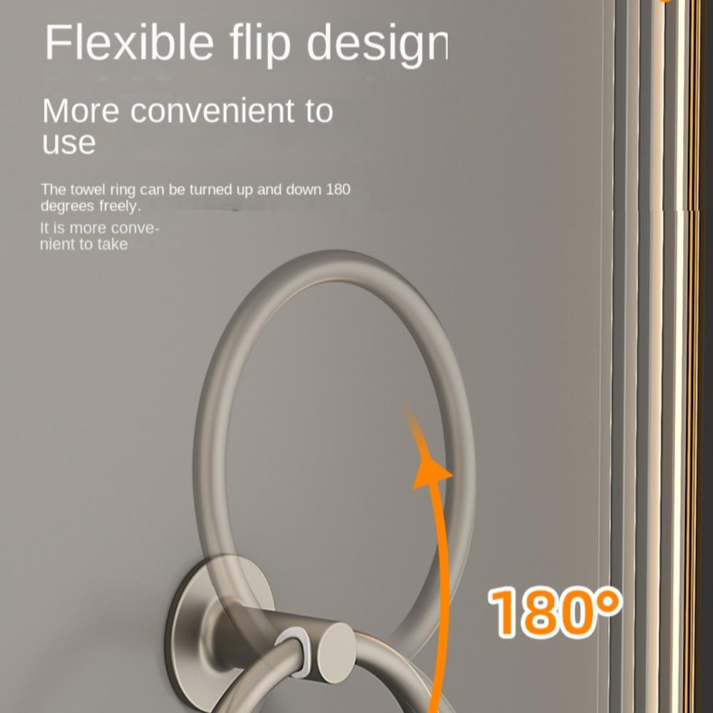 Wall Mounted Towel Ring Hangers Save Space Hand Towel Ring Bathroom Towel Hanger  Shower Room