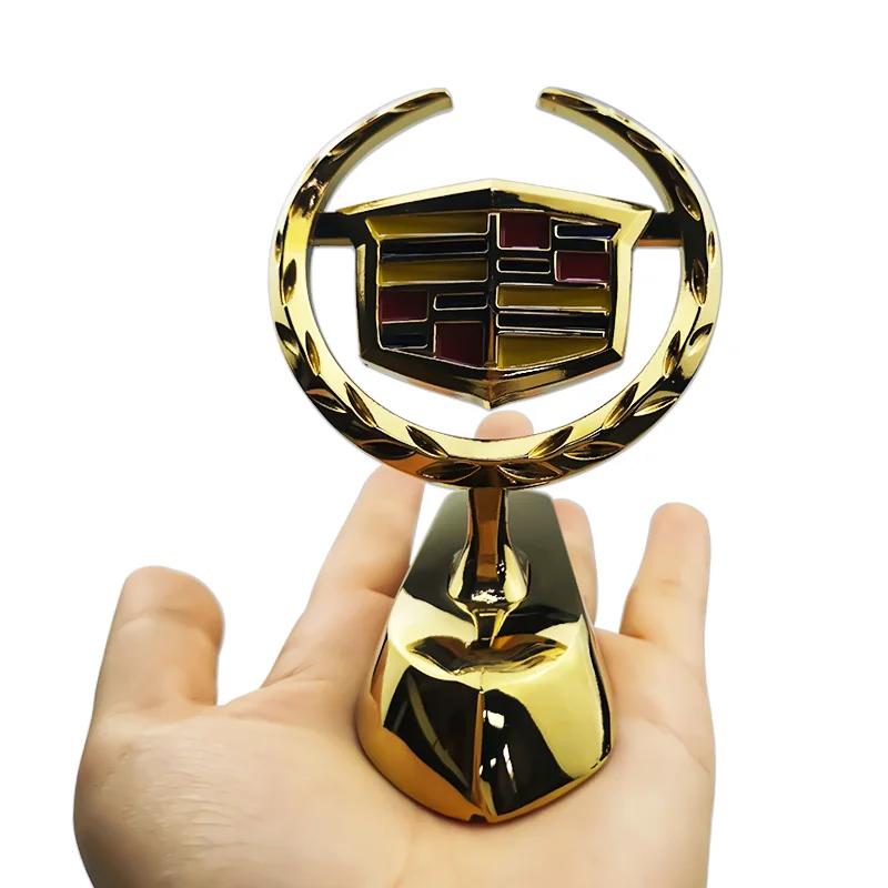 

For Cadillac CTS BLS Escalade Seville Tiburon SLS XTS XT6 CT6 Chrome Car Hood Badge Emblem Bonnet Sticker Auto Modification Logo