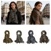 Trendy Animal Pattern Silk Scarf With Unique Tie Dying Design Head Wrap Shawl Bag Belt For Women Daily Wear Travel