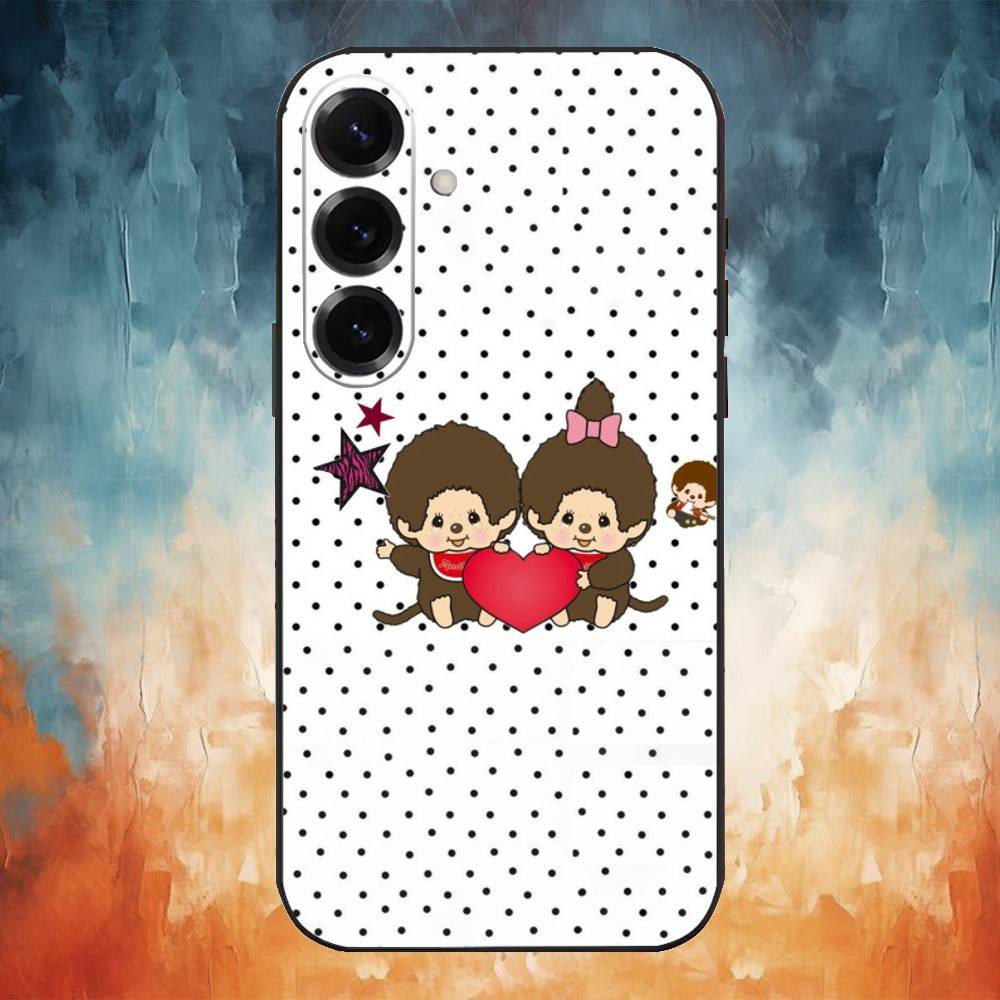 Cute M-Monchhichi Phone Case For Samsung Galaxy A91,80,73,72 ,71,53,52,32 ,31,22,21s,20,Soft Black Case Samsung a42 5g