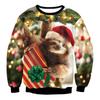 Autumn 3D Christmas Animals Printed Sweatshirts Fashionable Casual Sports Long Sleeved Men's and Women's Unisex Sweatshirts