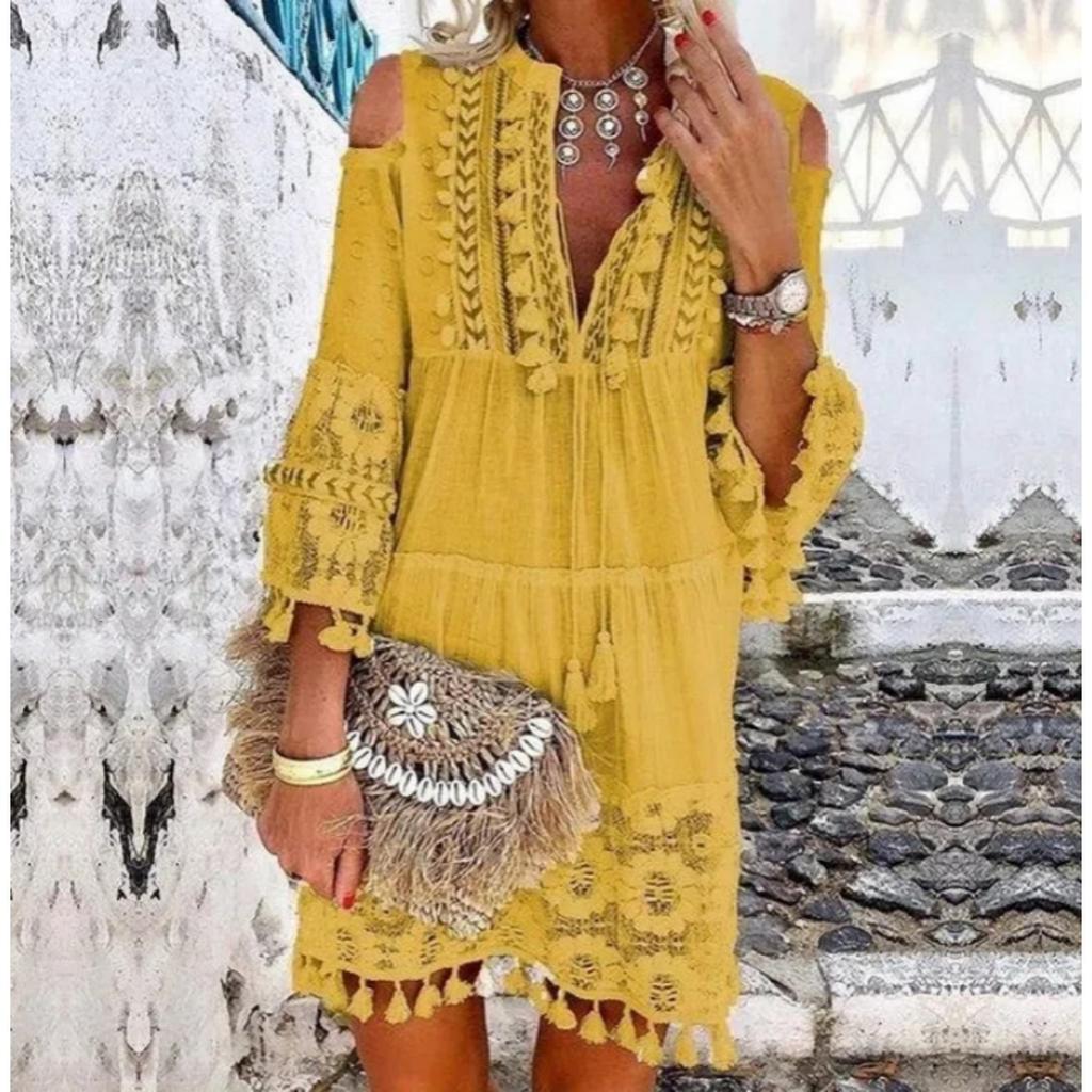 Vestido de Moda Dulce Elegante para Mujer Primavera Verano Nuevo, Vestido Casual Europeo para Damas