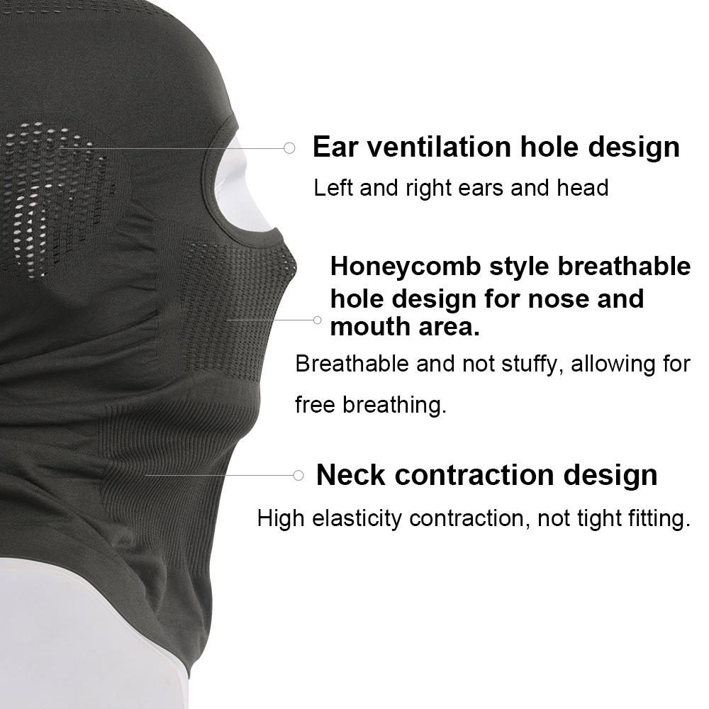 High Elasticity Breathable Balaclava Hat Cycling Full Face Mask Outdoor Sports Ski Motorcycle Mask Scarf Helmet Inner Cap