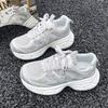 Super fire thick-soled dad shoes  summer new versatile thin breathable mesh heightening casual sports shoes