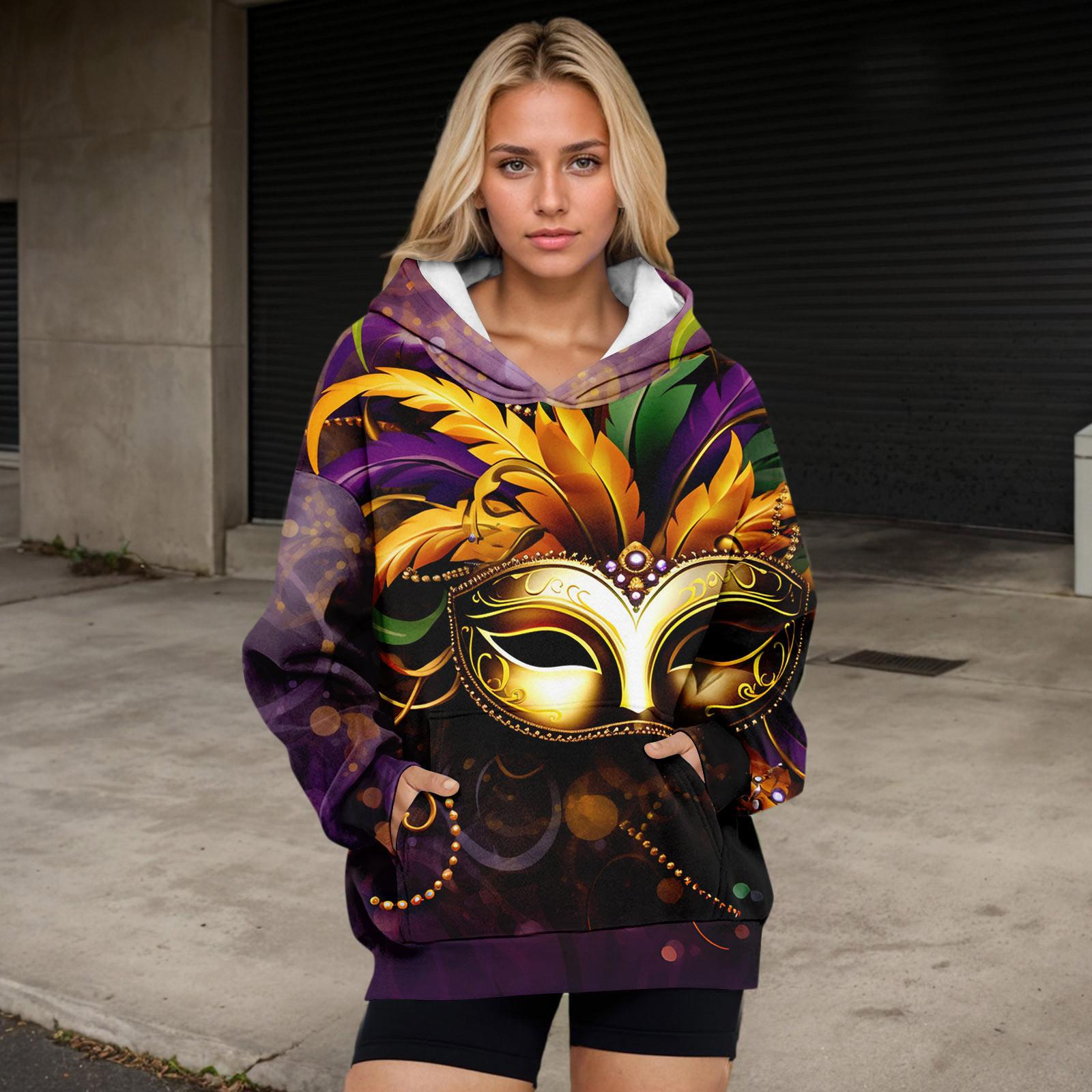 

Womens Oversized Sweatshirts Fleece Hoodies Long Sleeve Shirts Pullover Fall Clothes With Pocket S золотий