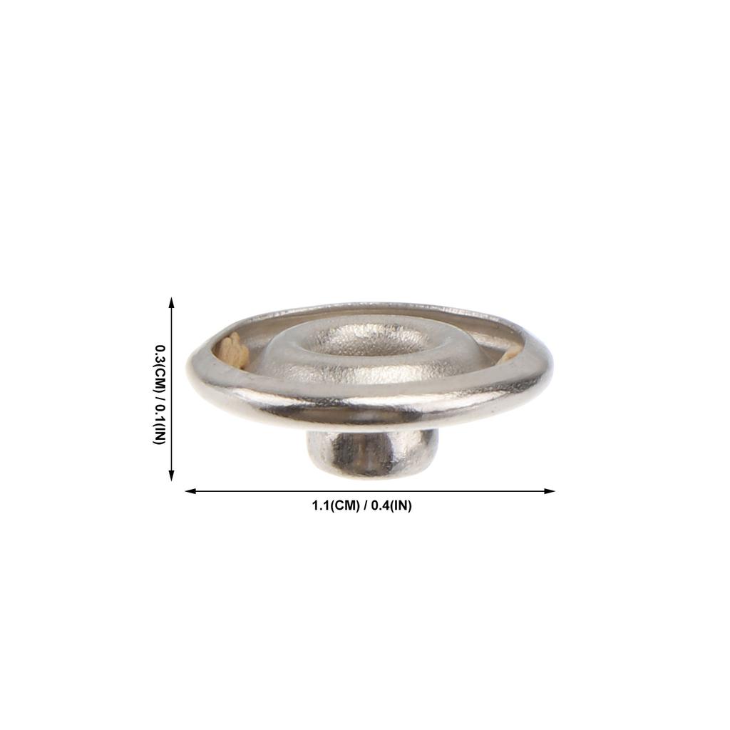 100 Stück Fünf-Zacken-Druckknöpfe Dünne Stoffbefestiger Ideal zum Nähen Basteln Kleiderreparatur 11 mm Druckknöpfe