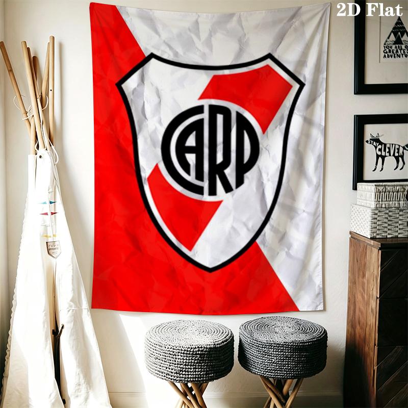 CA River Plate Wall Tapestry Aesthetic Wall Hanging Printed Fabric Blanket Decorative Tapestries for Bedroom Living Room Home Decor