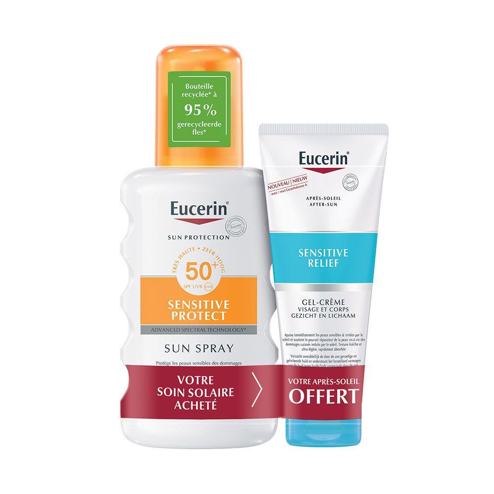 

Eucerin Solaires Coffret Spray SPF50 200Ml et Après Soleil 50Ml Offert