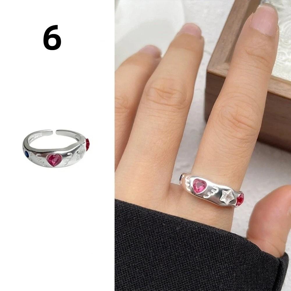 Irregular Shape Crystal Ring Minimalist Handmade Opal Ring Fashionable Gemstone Ring Girls Gift