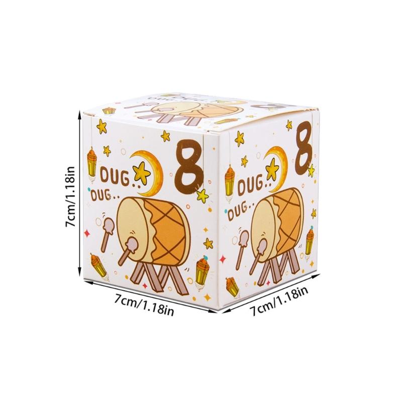 30Pcs Eid Countdown Treat Boxes Countdown Candy Boxes Party Treat Box Candy Cookie Boxes for Parties Supplies