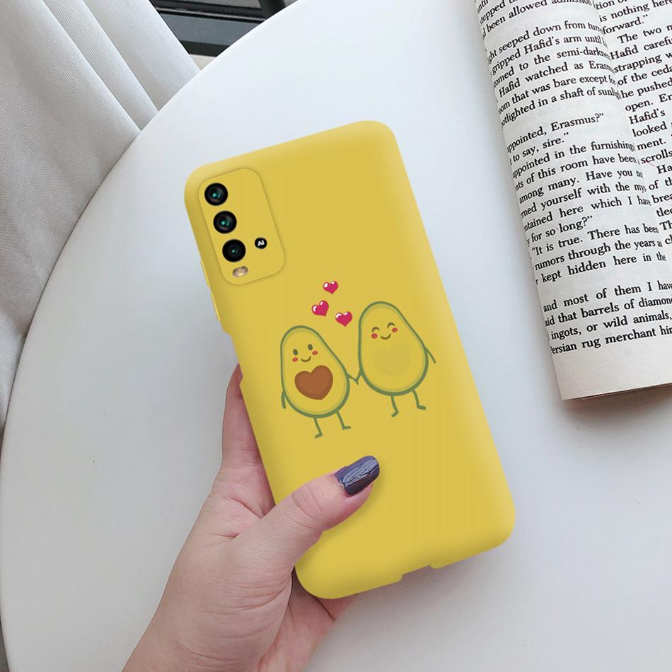 Love Heart Case For Xiaomi Redmi 9T Redmi9T 9 T T9 Cover 2021 Cactus Avocado Soft Silicone Phone Case Coque Fundas Bumper 6.53"