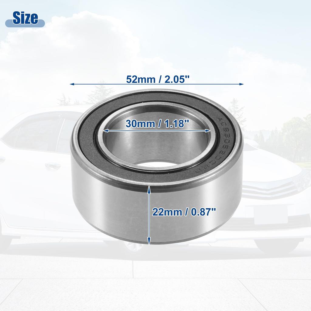 ACROPIX Universal Car Air Conditioner A/C Compressor Clutch Bearing 30mm Inner Diameter x 52mm