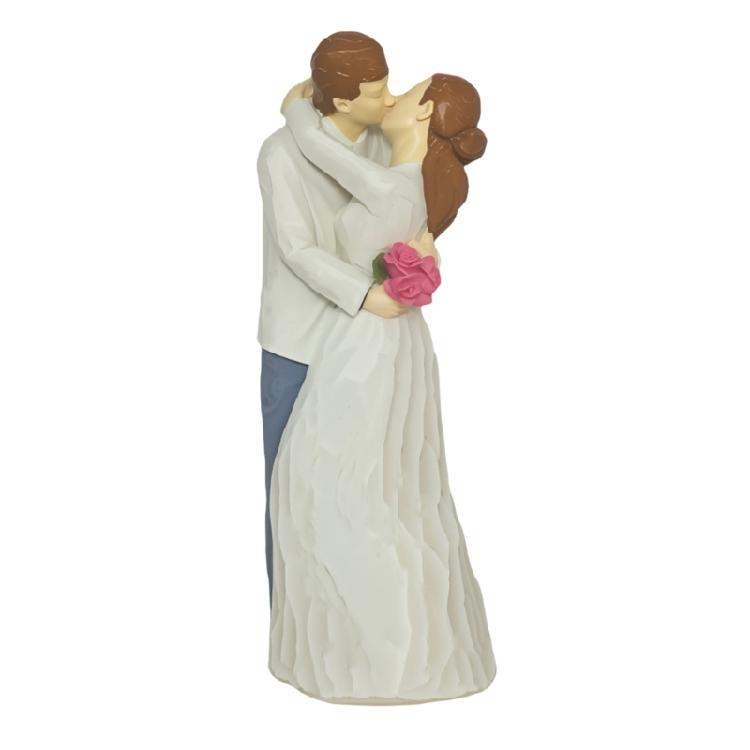 Romantics Loving Elderly Couple Figurine Resins Anniversary Statue Valentines Day Figures Gift for Parent Grandparents