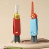 User friendly Cup Lid Cleaner 3 Way Design Scraping Scrubbing Wiping Kitchenwares Plastic Tool