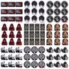 10Pcs/Lot Punk Skull Embroidery Patches For Clothing Thermoadhesive Patches For Clothes Hip Hop Sewing Fusible Patch Stickers