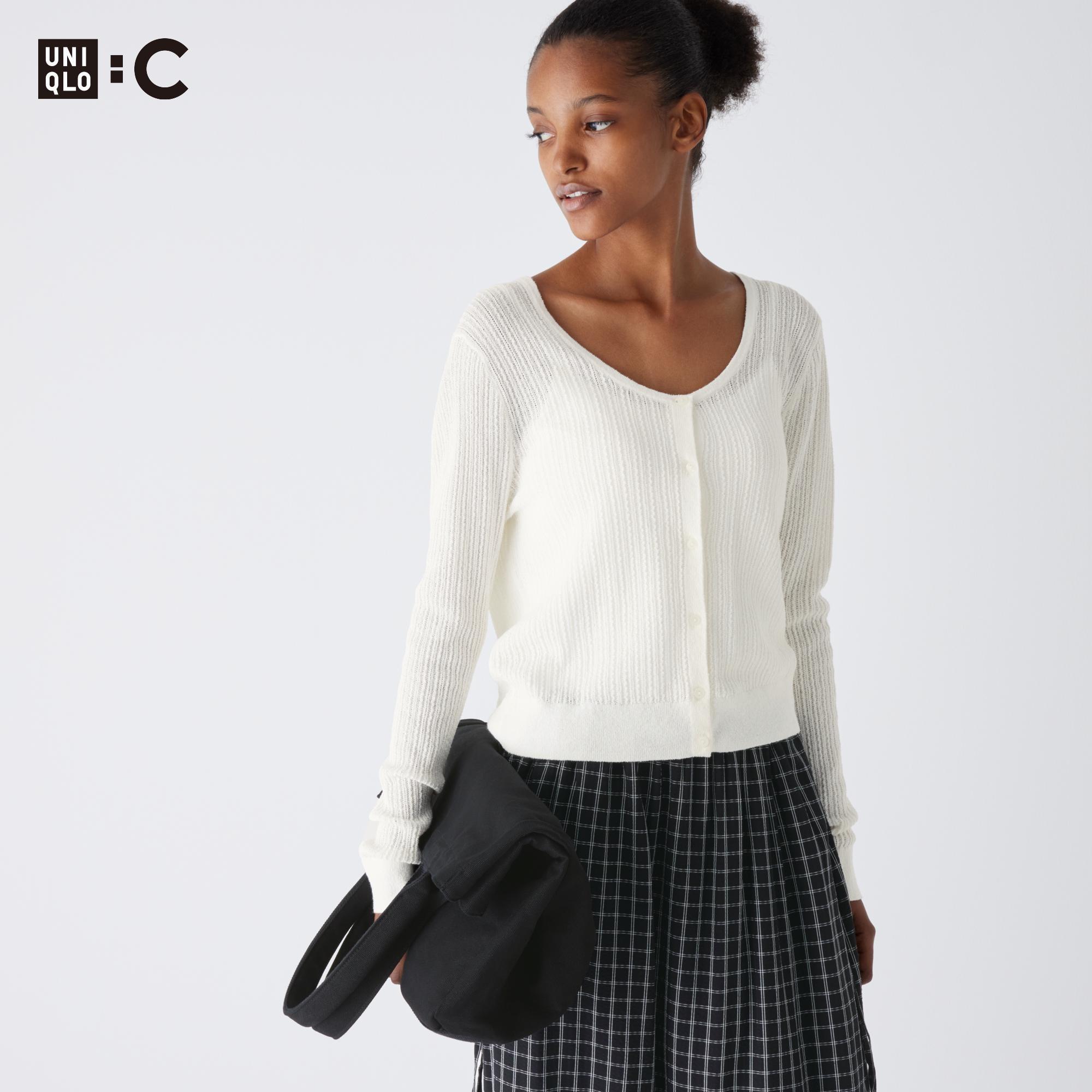 Cardigan Léger Manches Courtes UNIQLO - Taille S - Modal Violet - NEUF Avec étiquettes