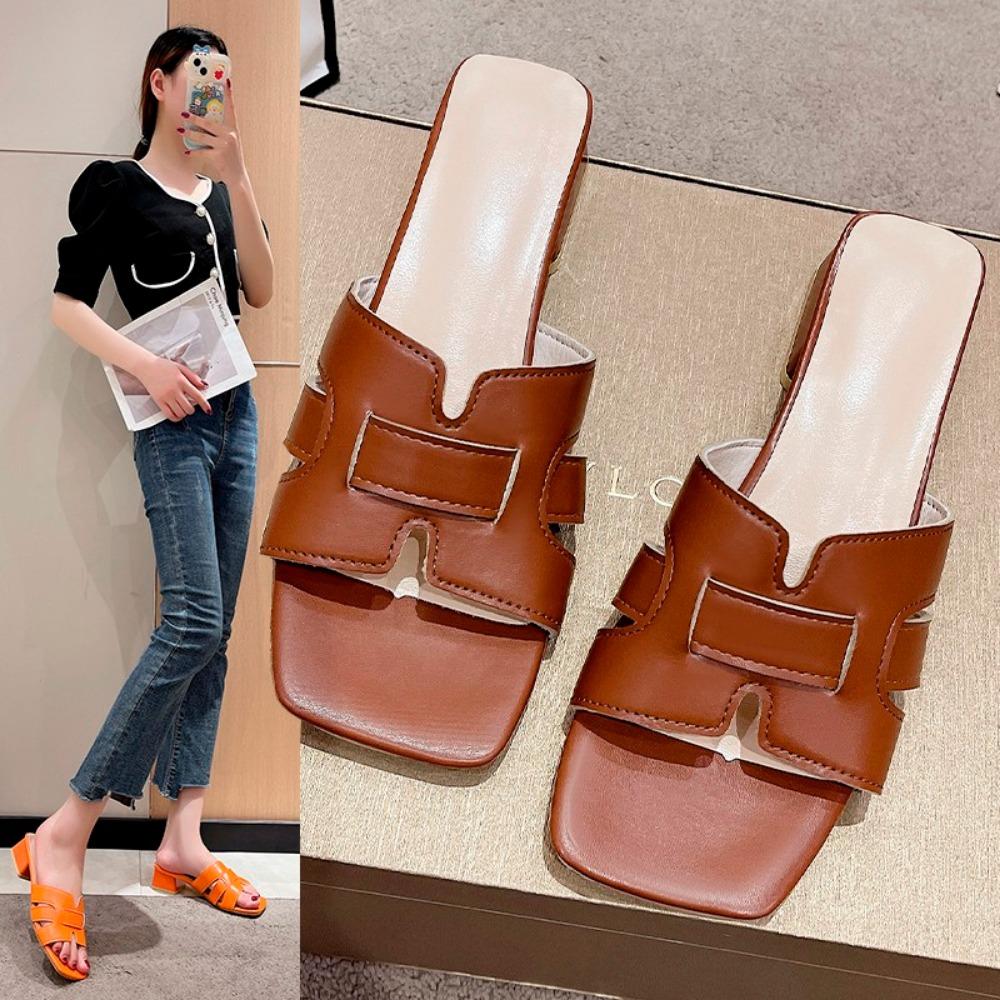 Sommer Hausschuhe Frauen Flache Luxus Outdoor Strand Flip-Flops Weibliche Sandalen Trend Marke Design Slides Schuhe Frau Große Größe 43