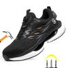 Men's Rotating Button Safety Shoes Air Cushion Men Boots Steel Toe Work Sneakers Indestructible Shoes Puncture-Proof Work Boots