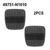 2Pcs Car Brake Clutch Pedal Rubber for Pads Cover 49751-NI010 for Nissan MQ