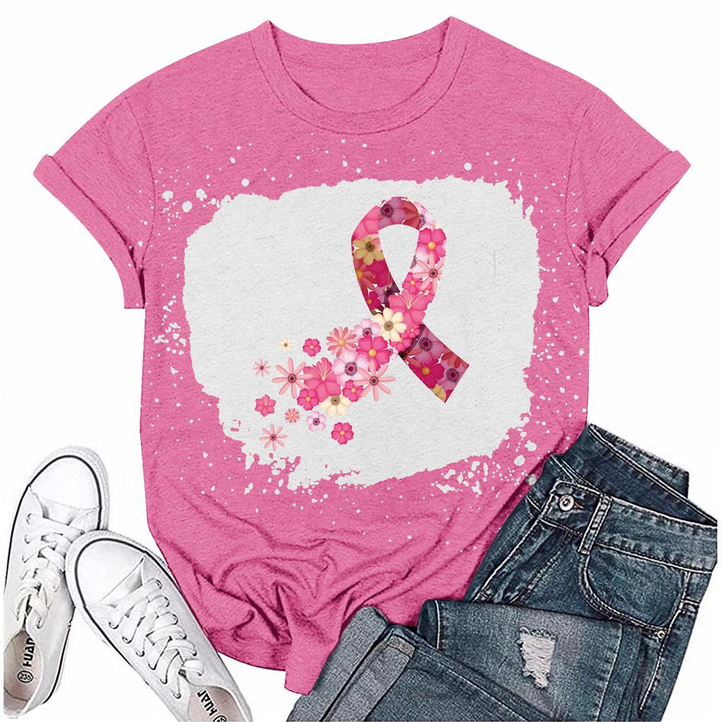 Dame Brystsløyfe Trykt Casual Kort Erm