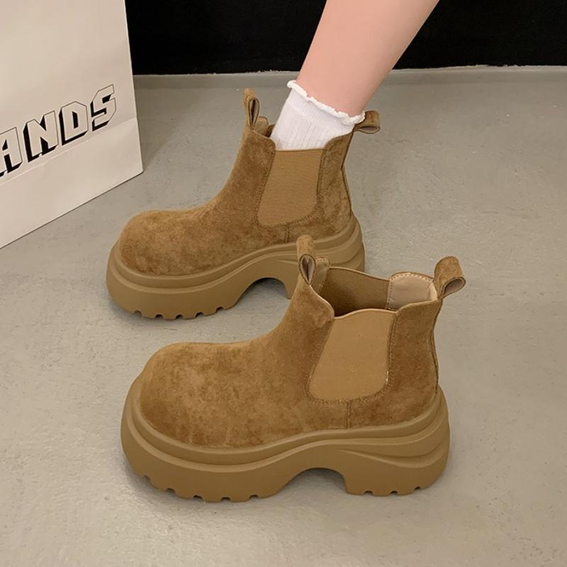 Ankle Boots for Women Platform Chunky Shoes Elegant 2025 Trend New Snow Boots Brand Party Woman Sneakers Walking Botas