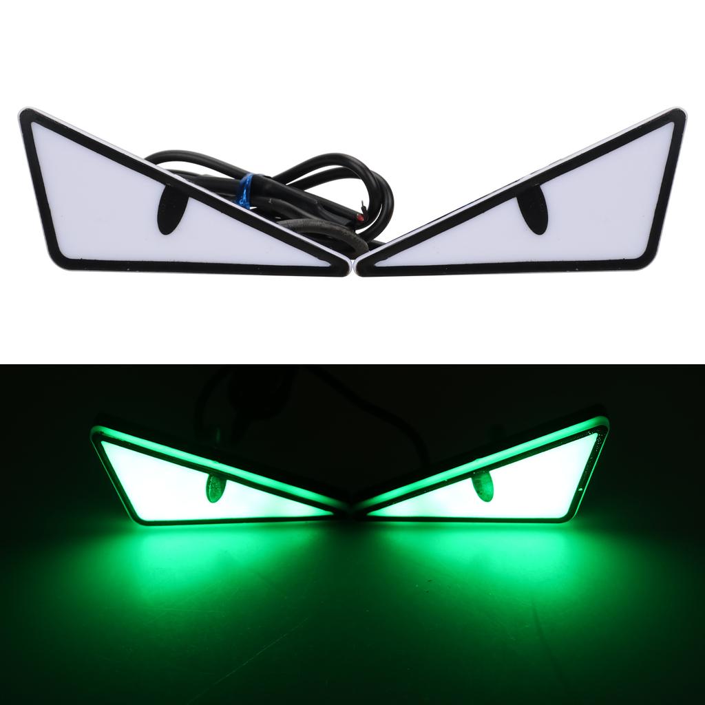 Car Back Flexible LED Window Expression Lights LED Strips Light Panel Car Windshield Display Devil's Eye Decorative Lamps USB Plug Lighting