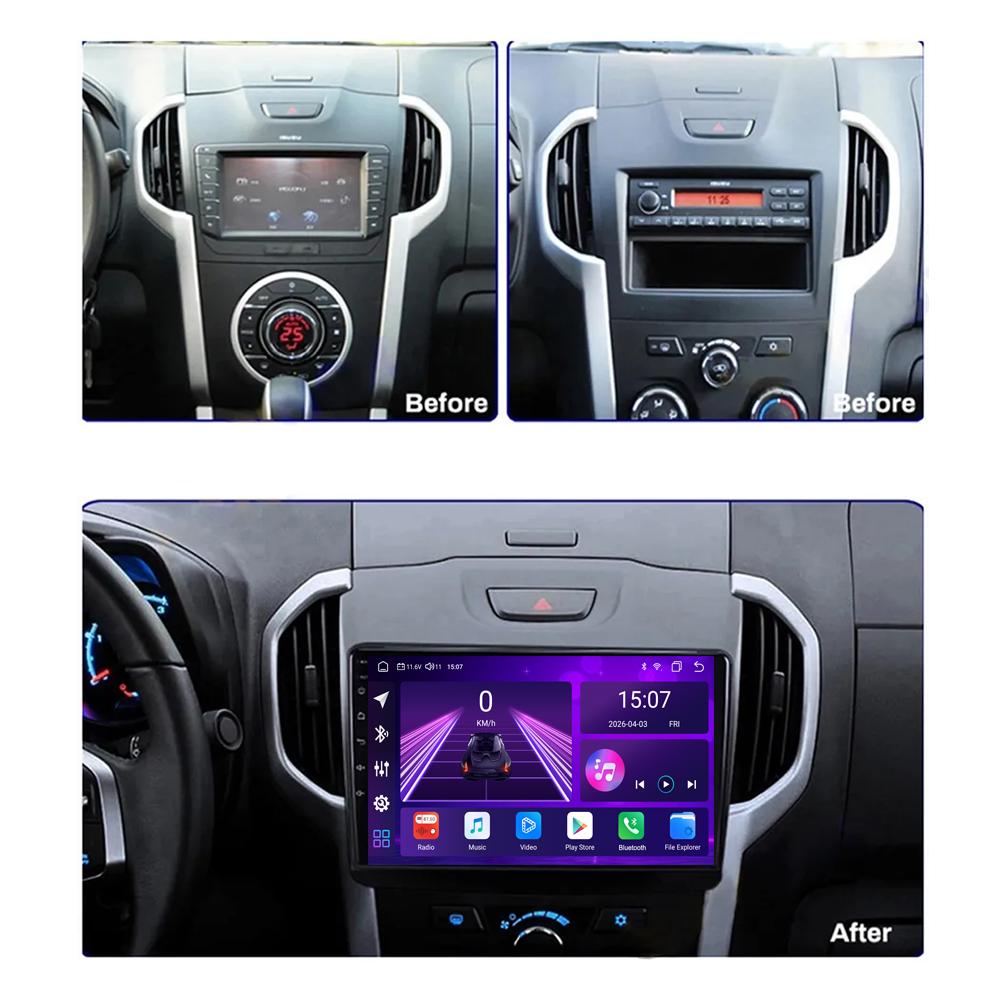 Android Car-Play Car Radio For Chevrolet S10 Isuzu DMAX 2015-2018 Multimedia Player Head Unit Stereo GPS Navigation BT WIFI,8 CORE ,2+32GB