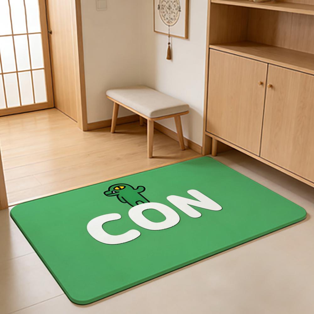 ANIME K-Kakao Friends Floor Mat Absorbent Floor Mat Non-Slip Entrance Rug for Bathrooms Restrooms and Toilets