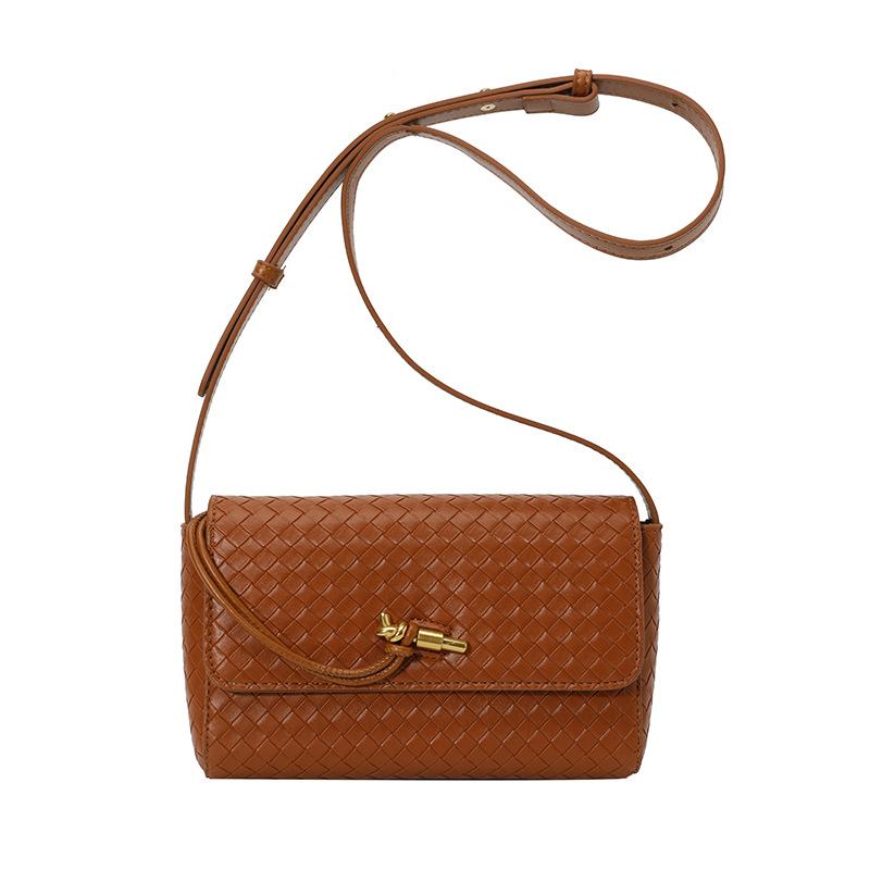 Persönlichkeit Trendtasche Damen Sommer neue Mode Textur Handtasche Schulter Umhängetasche gewebte Damentasche