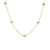 European and American Style Joe Flower Clavicle Necklace with Elegant Design, 18K Gold-Plated Titanium Steel.
