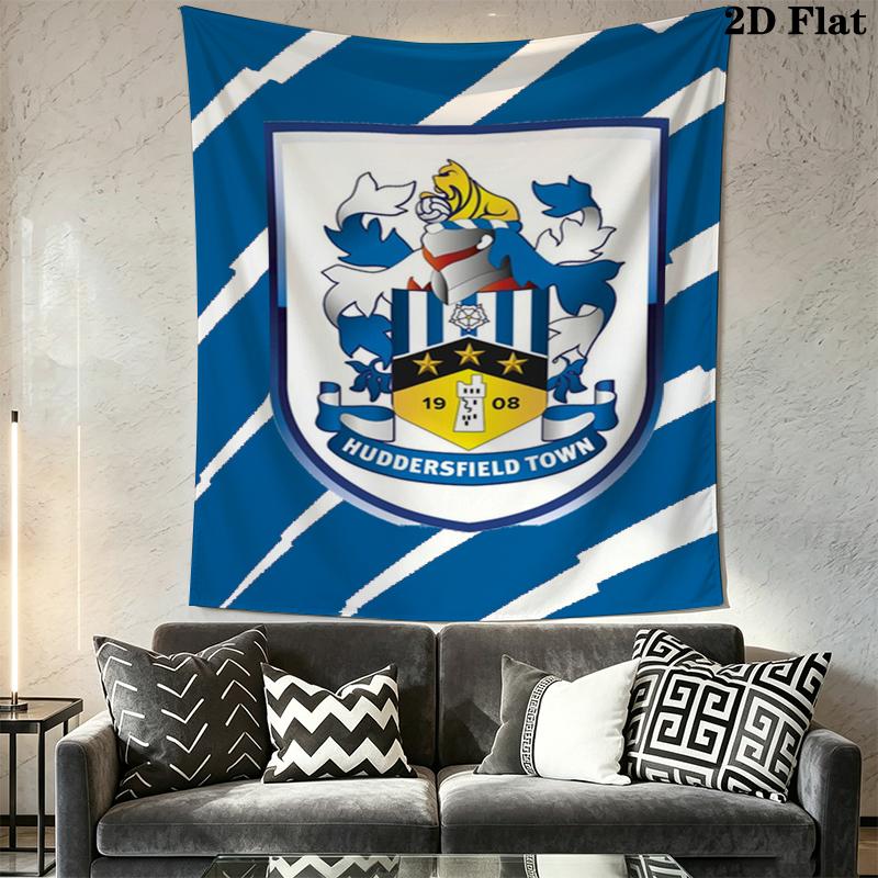 Huddersfield Town Wall Tapestry Aesthetic Wall Hanging Printed Fabric Blanket Decorative Tapestries for Bedroom Living Room Home Decor