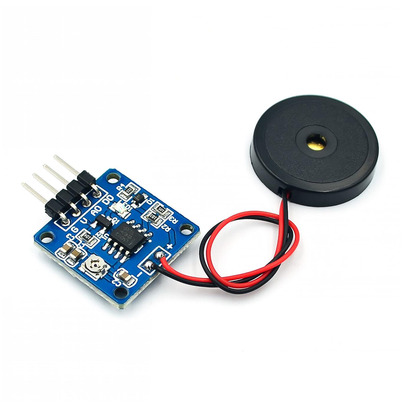 

Piezoelectric shock tap sensor Vibration switch module piezoelectric sheet percussion for Arduino 51 UNO MEGA2560 r3 DIY Kit