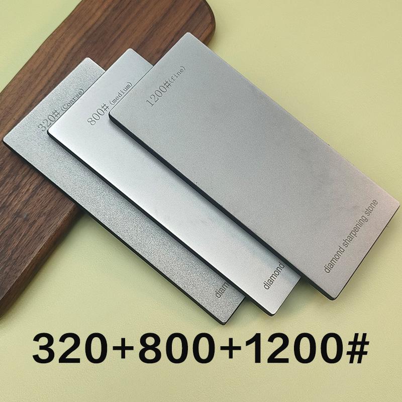 Diamond Sharpening Stone Knife Sharpener Hard Base Non-slip Grit 80-3000# Diamond Tools Fine Grinding Whetstone 170*75mm