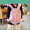 And Cute Creative Star Embroidered Wing Checkered Pattern Hat Shaped Backpack