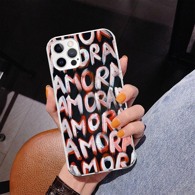 AMOR This Is Love Phnoe Case for Iphone 17 Air 16 11 12 13 Mini 14 Plus 15 Pro Max 7 8E SE 2020 16ProMax Phone Cover Coque 17 Ai