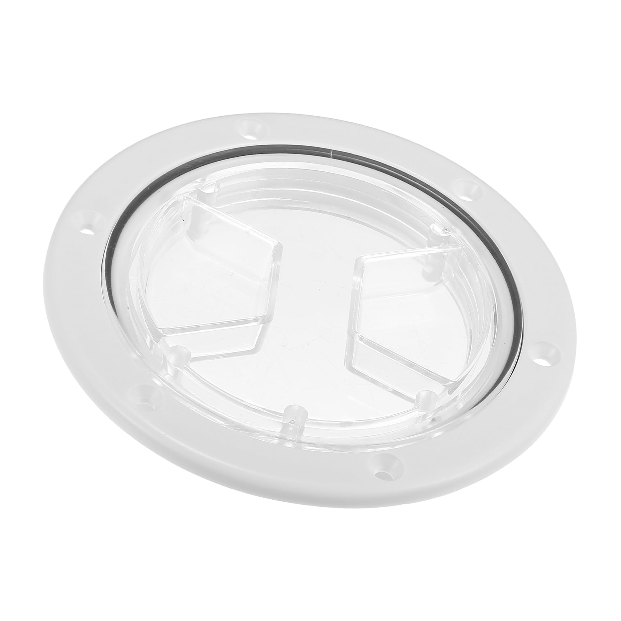 

uxcell 4 Boat Hatch Round Inspection Deck Plate Marine Access Hatch with Removable Transparent белый