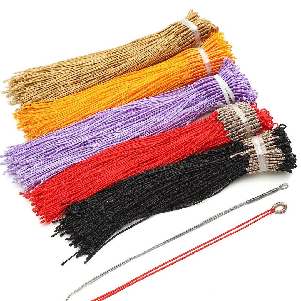 1mm Złoty Drut Tkany Sznur: Ręcznie robiona nić poliestrowa do tworzenia bransoletek i biżuterii DIY