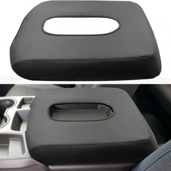 Center Console Armrest Cover for Chevy Silverado/GMC Sierra Accessories 2019-2024 2025 Arm Rest Box Pad Middle Console Lid Cushion Leather Protective
