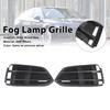 Black Front Bumper Fog Light Grille Grill Cover Bezel Fit A5 2017-2019