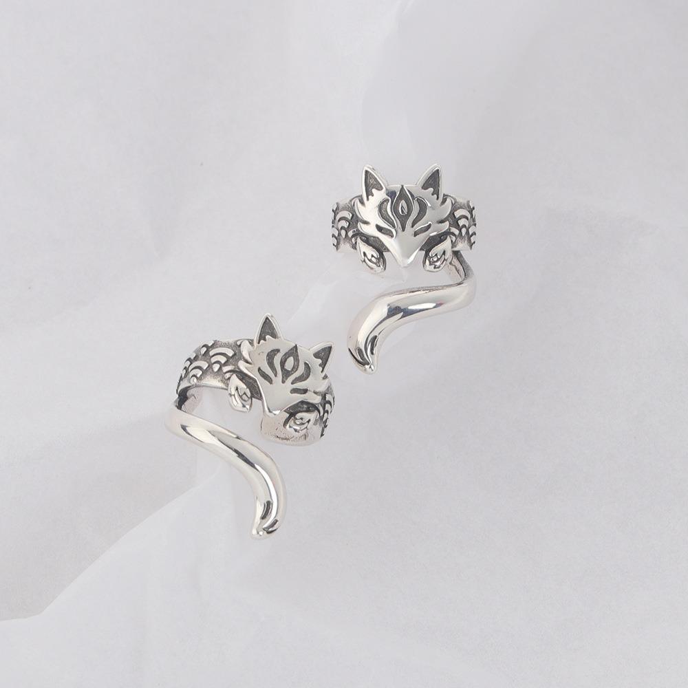 Zinc Zinc Alloy Cat Ear Clip Ear Hook Ear Cuff Creative Animal Earrings  Party