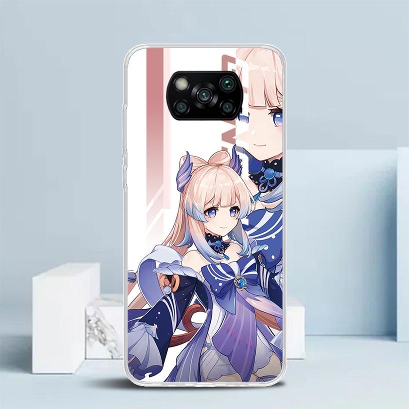 Coque de téléphone Anime Genshin Impact Pour Xiaomi Poco F7 Ultra X5 X6 X7 Pro M7 Redmi 15C 15 13C 13 12C 12 10C 10 10A 9 9C 9A 9T Housse