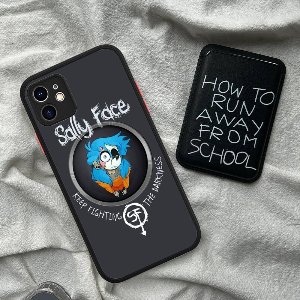 

Hot Game S-Sally Face Horror Cool Phone Case For IPhone 14 X XR XS 7 8 Plus 11 12 13 Pro MAX 13mini Matte Shockproof Case iphone 15 pro