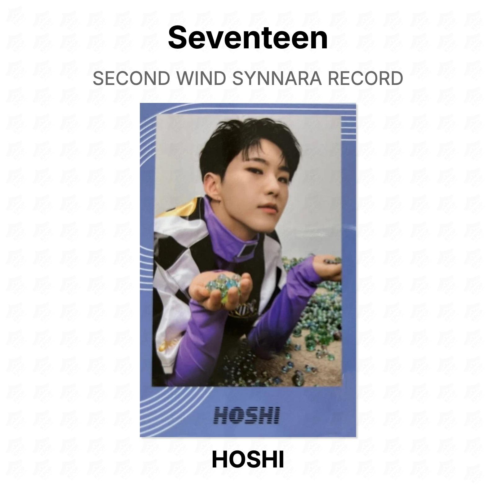 Seventeen SECOND WIND SYNNARA RECORD Official Photocard HOSHI