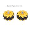 Mecanum Wheels DIY Toy, 48mm Mecanum Wheels Omnidirectional Parts for Smart Robot Car (Pair of 2)