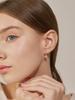 14K Snowflake Cubic One-Touch Earrings (Gold Filled) C24EGF159
